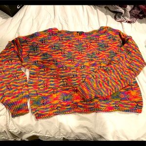 Wild Fable multicolored knit sweater